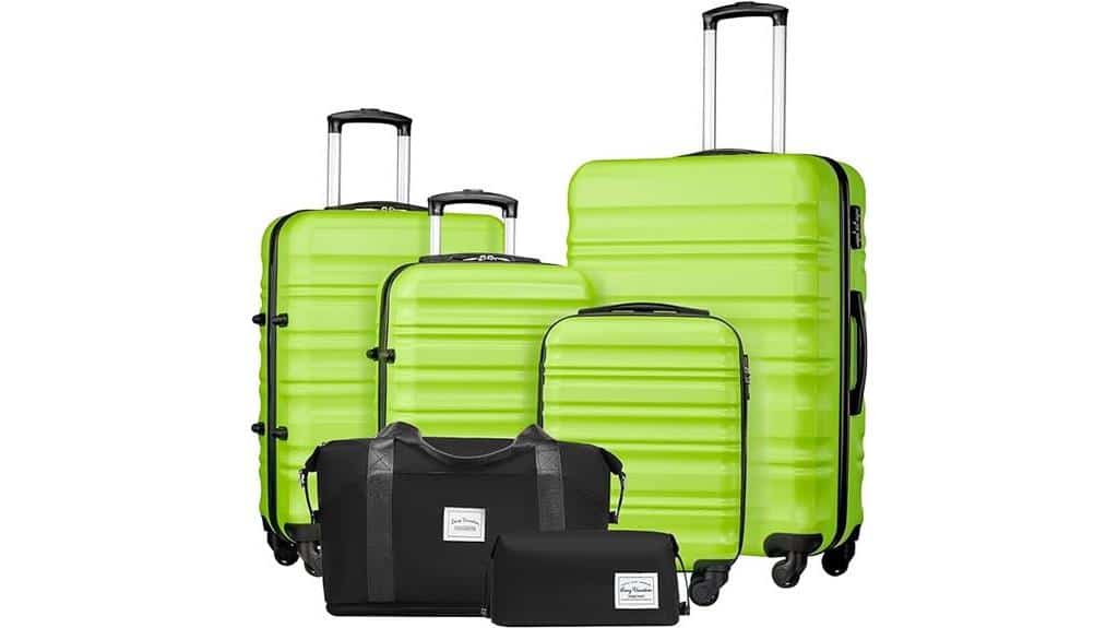 four piece hardshell luggage set