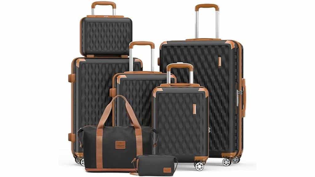 melalenia spinner luggage set