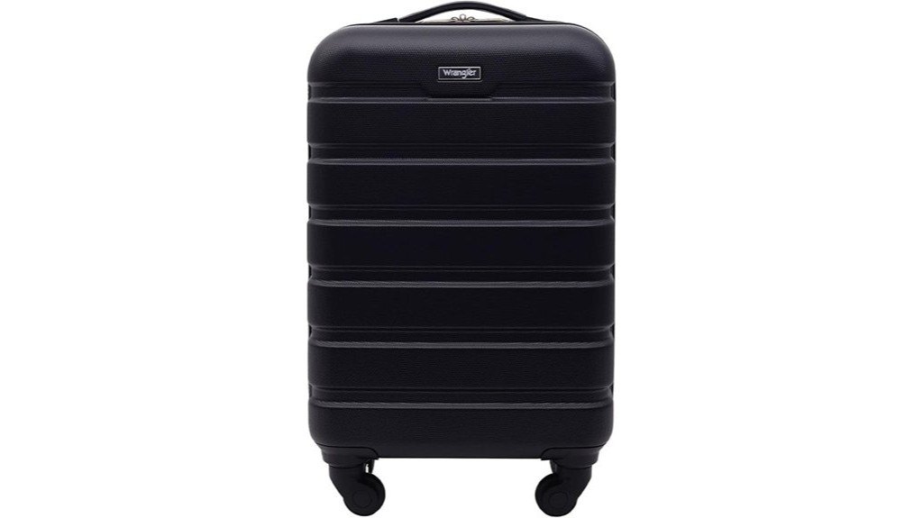 compact black carry on luggage