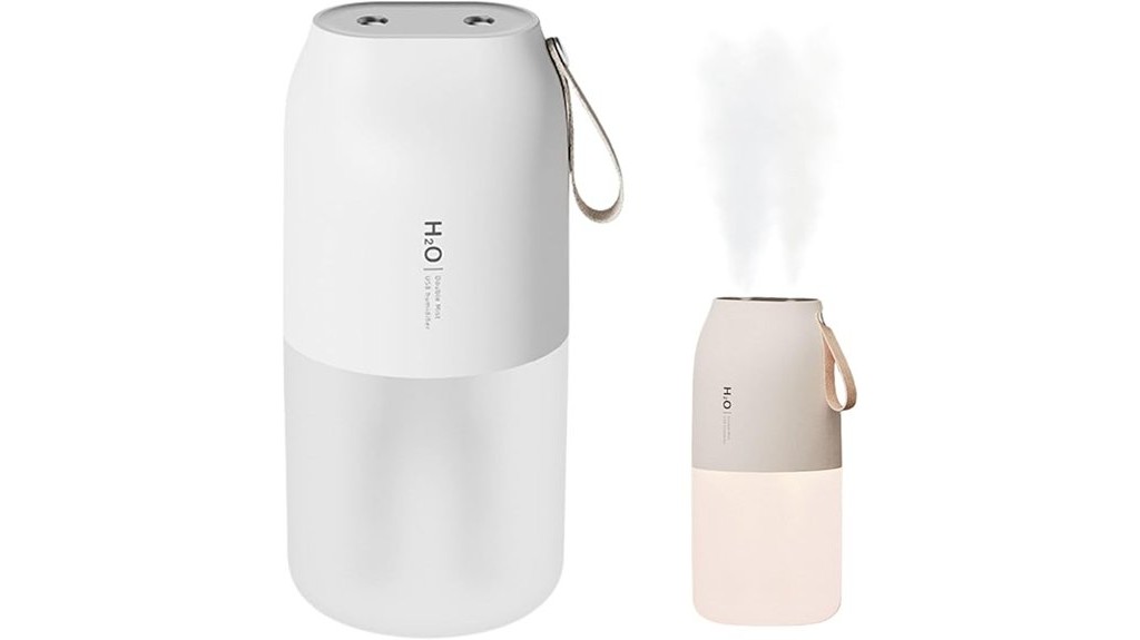 compact usb c humidifier night light