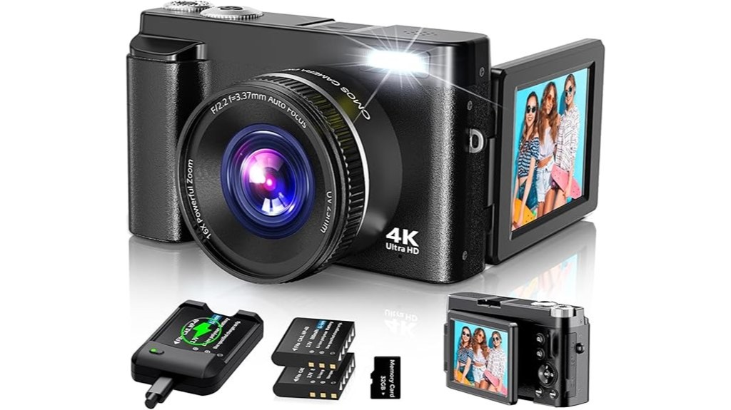 high resolution vlogging camera