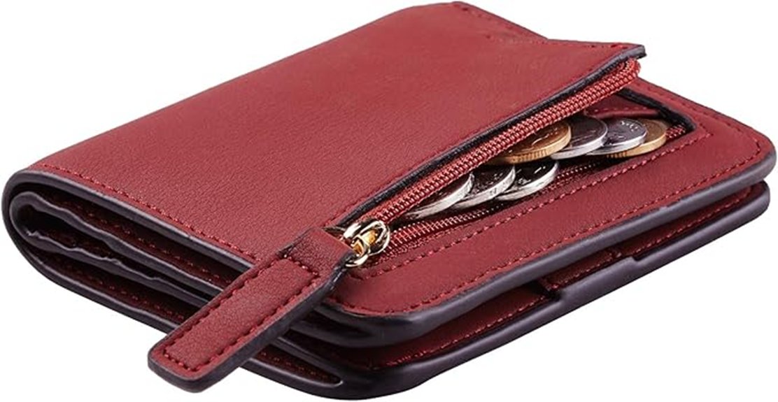 rfid blocking leather wallet