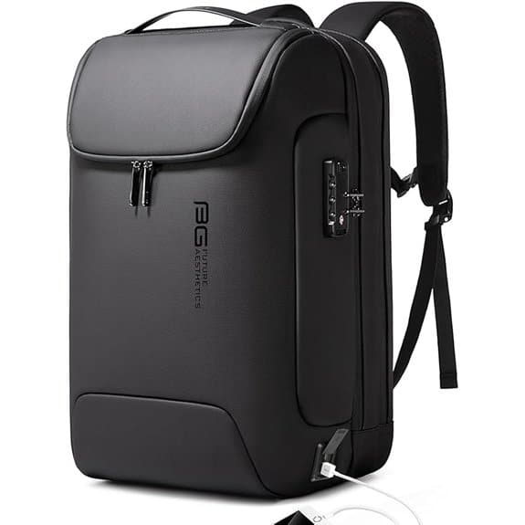 BANGE Men's Waterproof Anti-Theft Laptop Backpack