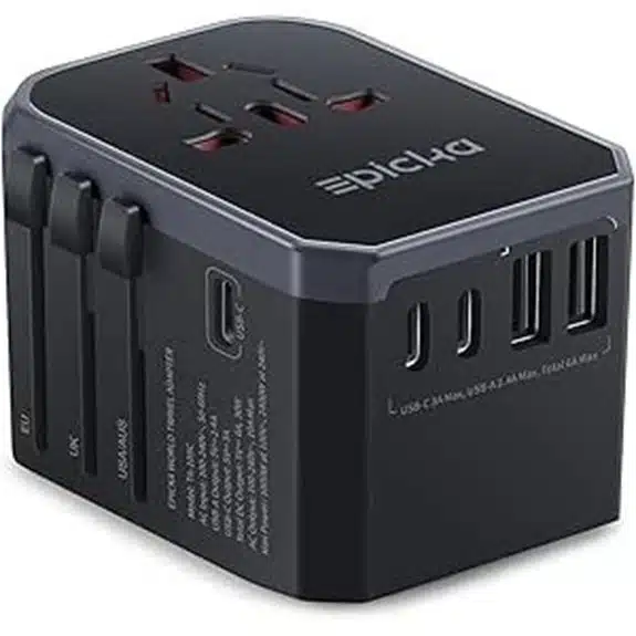 EPICKA Universal Travel Adapter with USB-A & USB-C